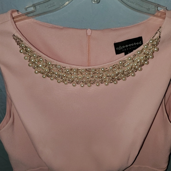 Connected Apparel Cotton Candy pink sheath dress size 6 - Picture 3 of 13